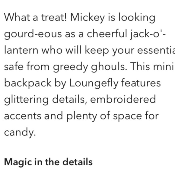 Loungefly Jack-O’-Lantern Backpack - Picture 4 of 7